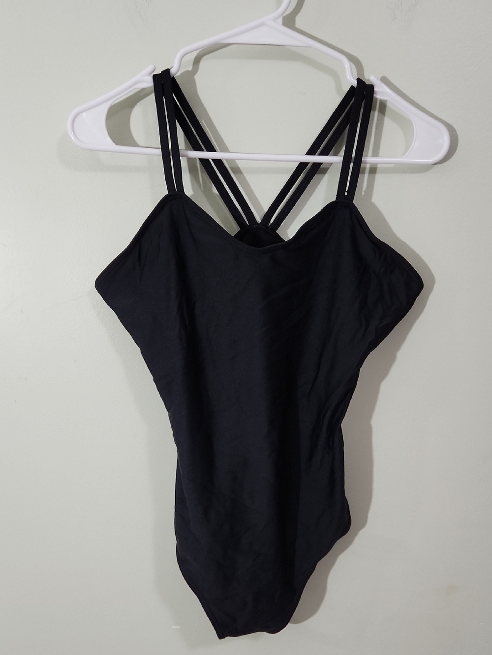 Black Double Strap Bodysuit